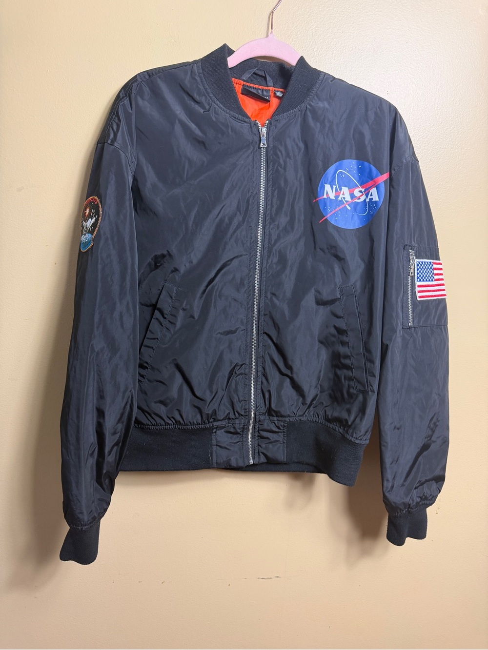 Chemistry NASA flight bomber jacket size Medium black